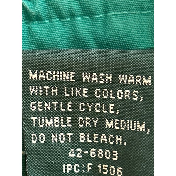 Vintage Hill & Archer Teal Green Bomber Style Zip Up Jacket Mens Size Large - Picture 4 of 7